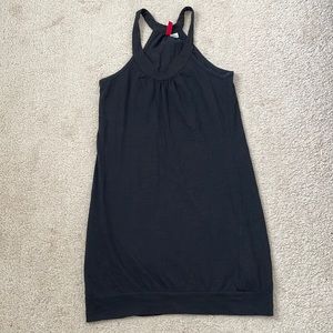 Black halter dress